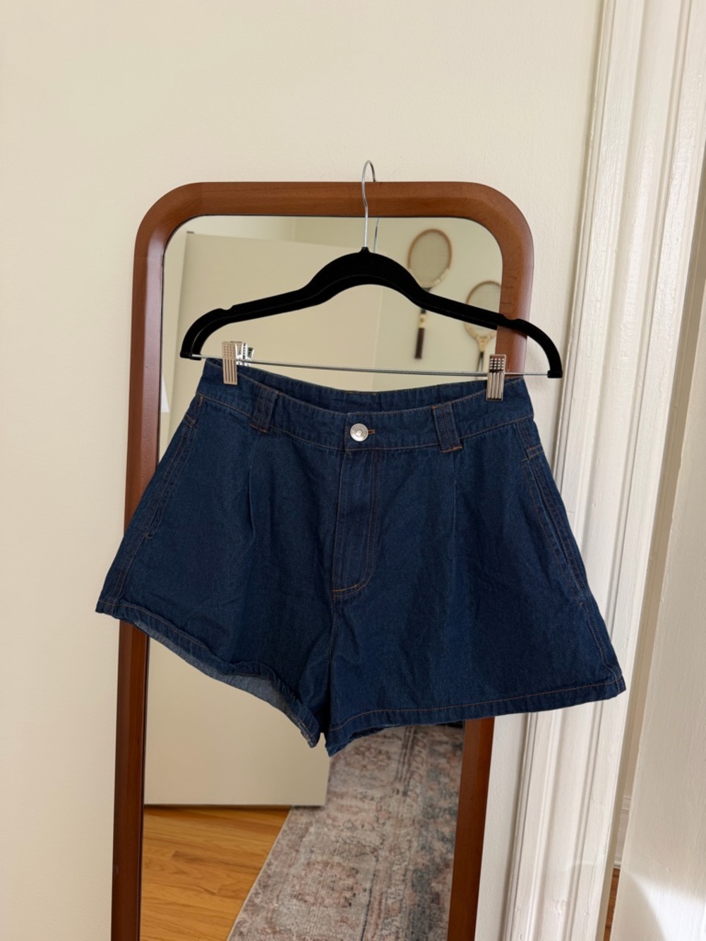 Flare Dark Denim Short